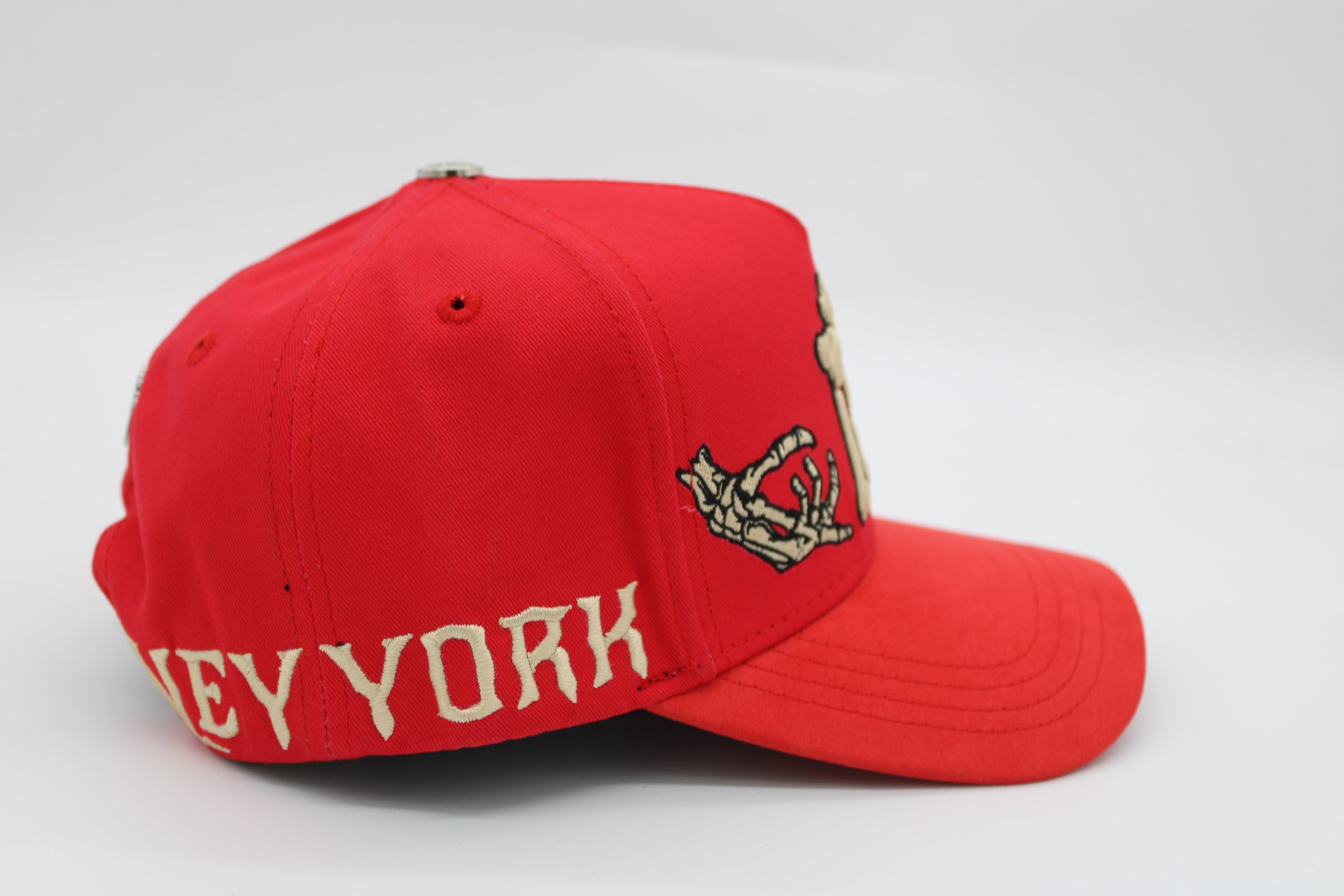 Gorra Ace Hats "NY Bones Red"