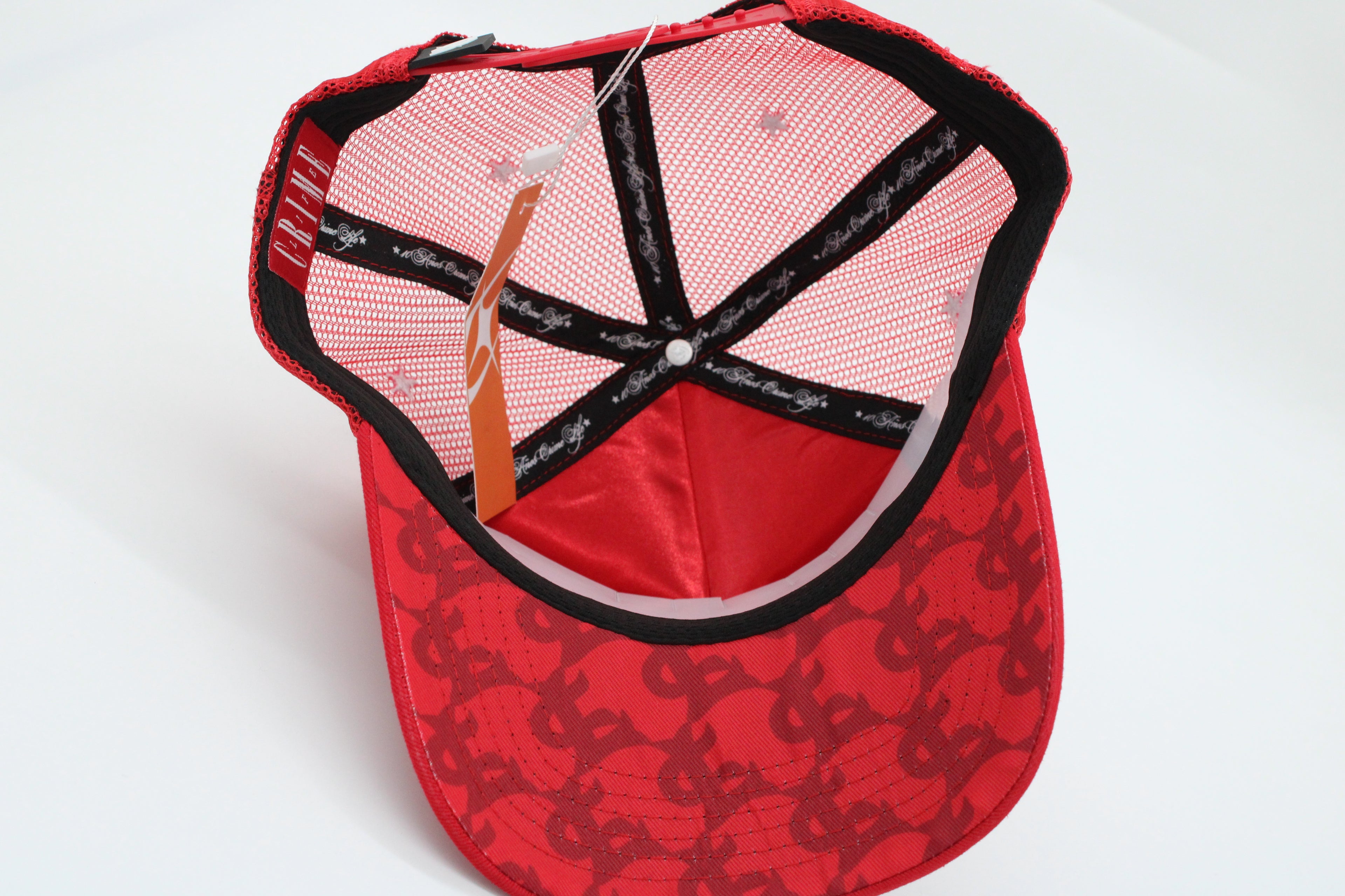 Gorra Crime Life "Icon Stars Trucker Red"