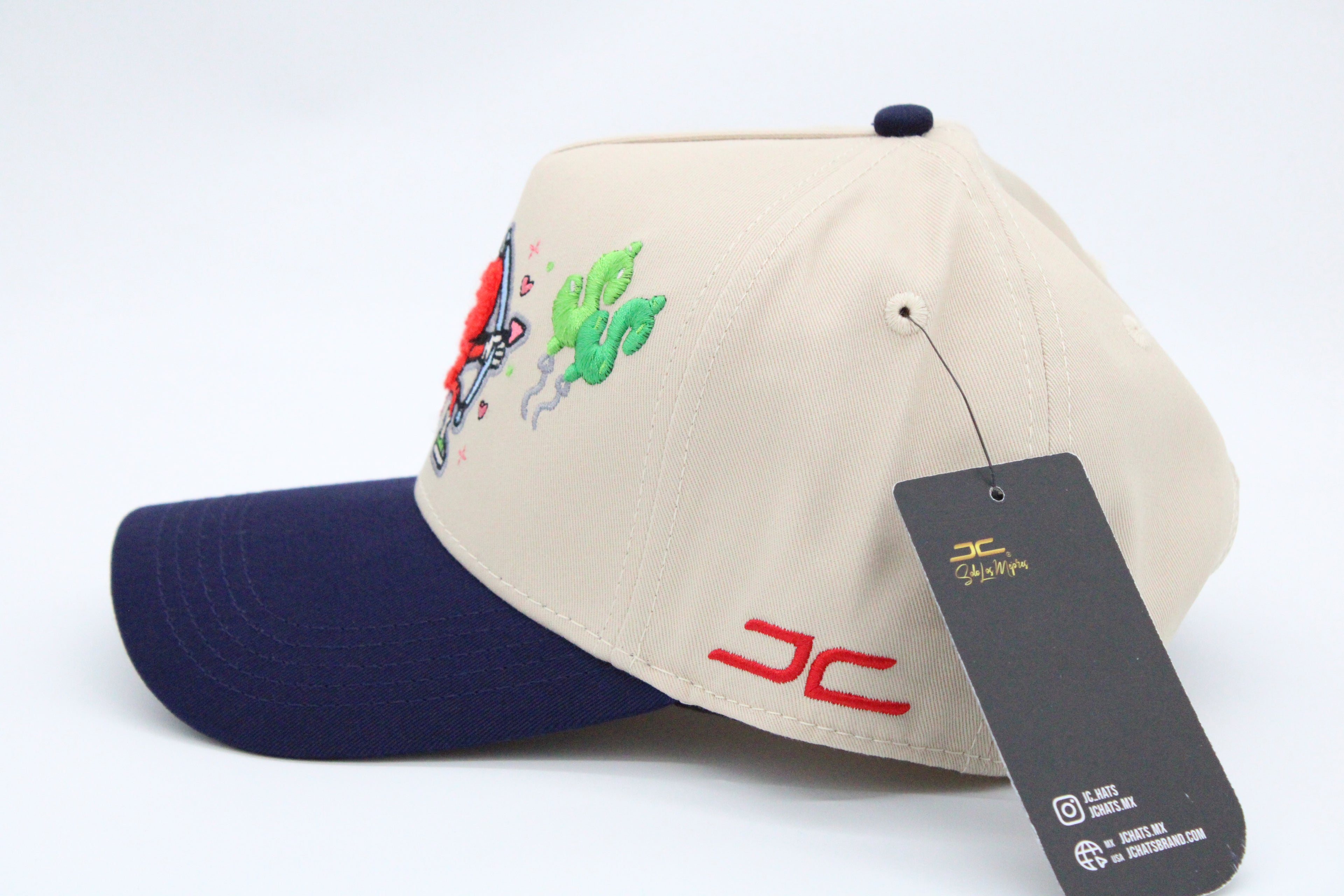 Gorra JC Hats "Money Love Beige/Blue"