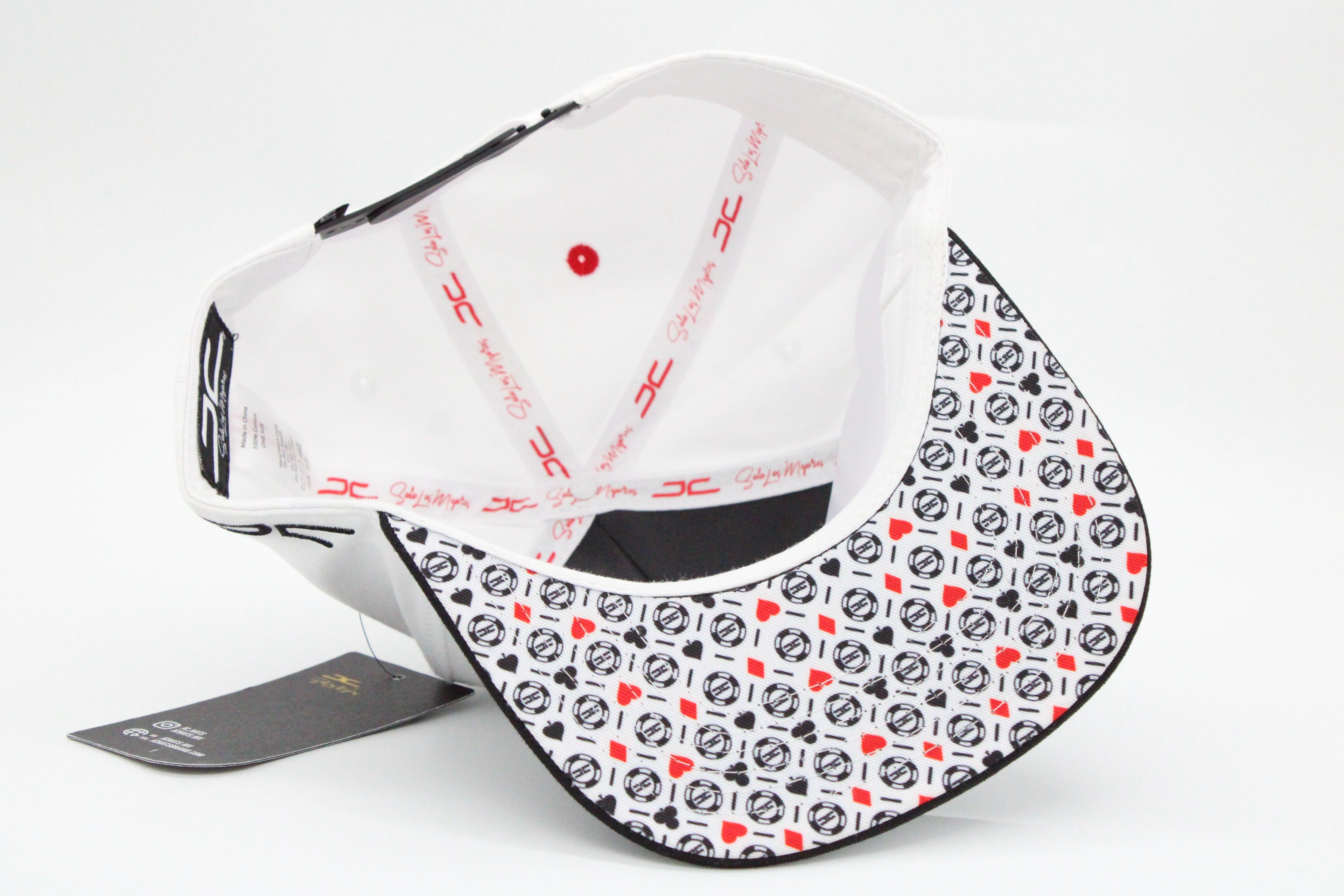 Gorra JC Hats "Poker White"