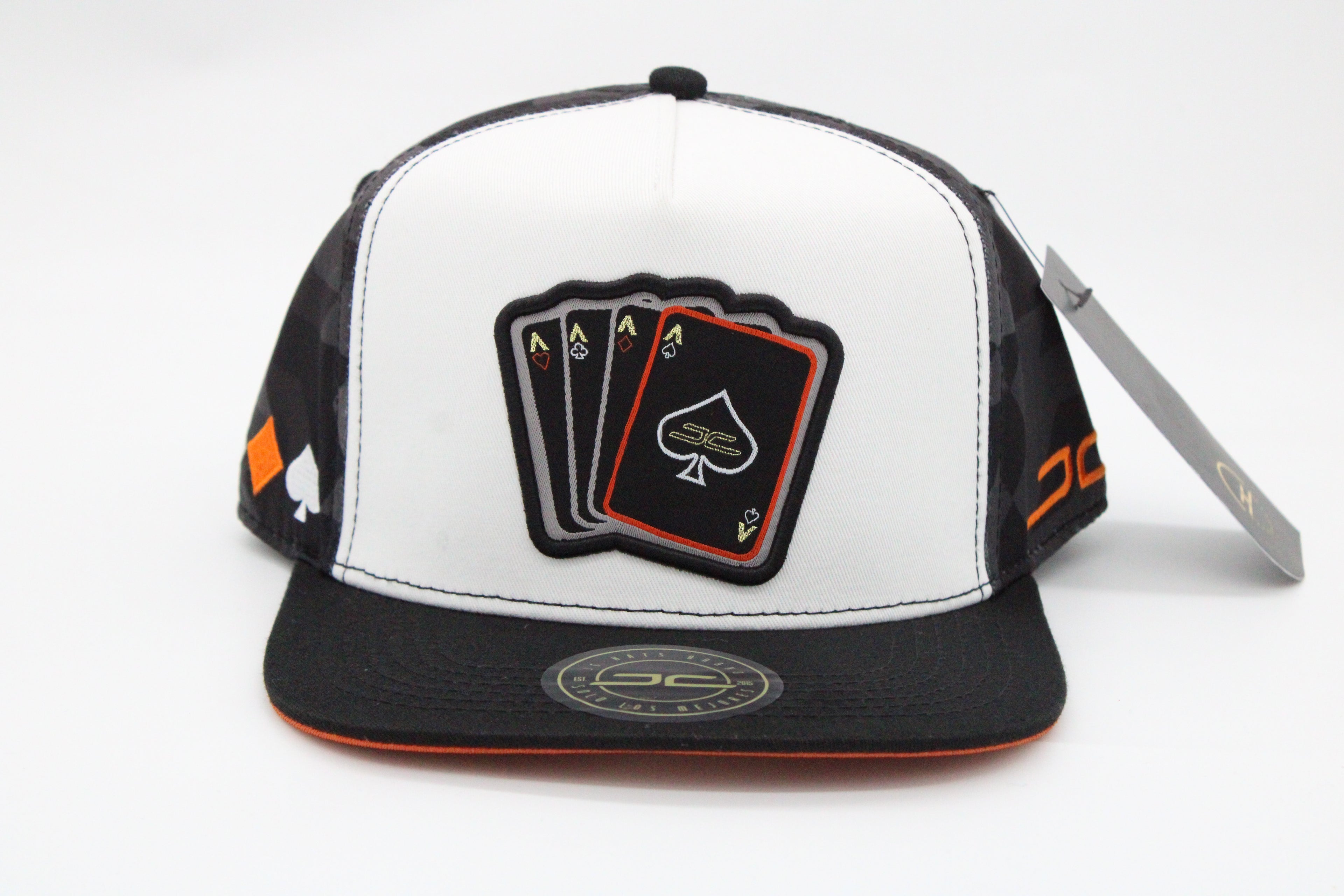 Gorra JC Hats "Poker Camo Blanca"
