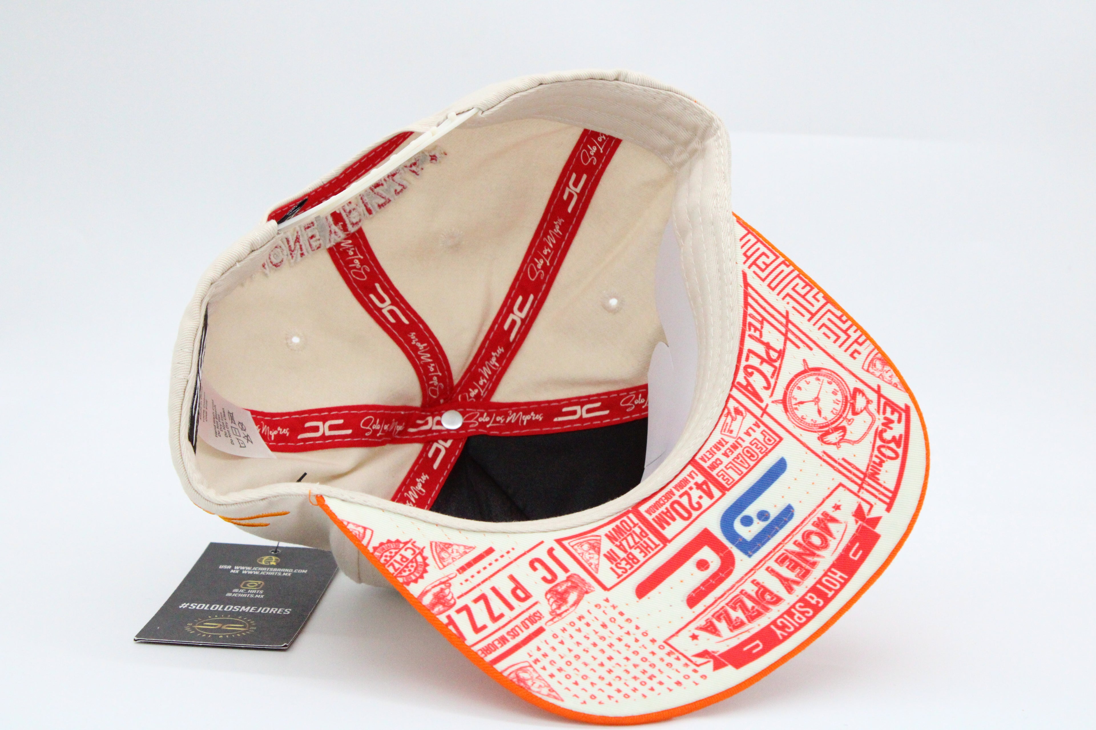 Gorra JC Hats "Pizza Beige/Naranja"