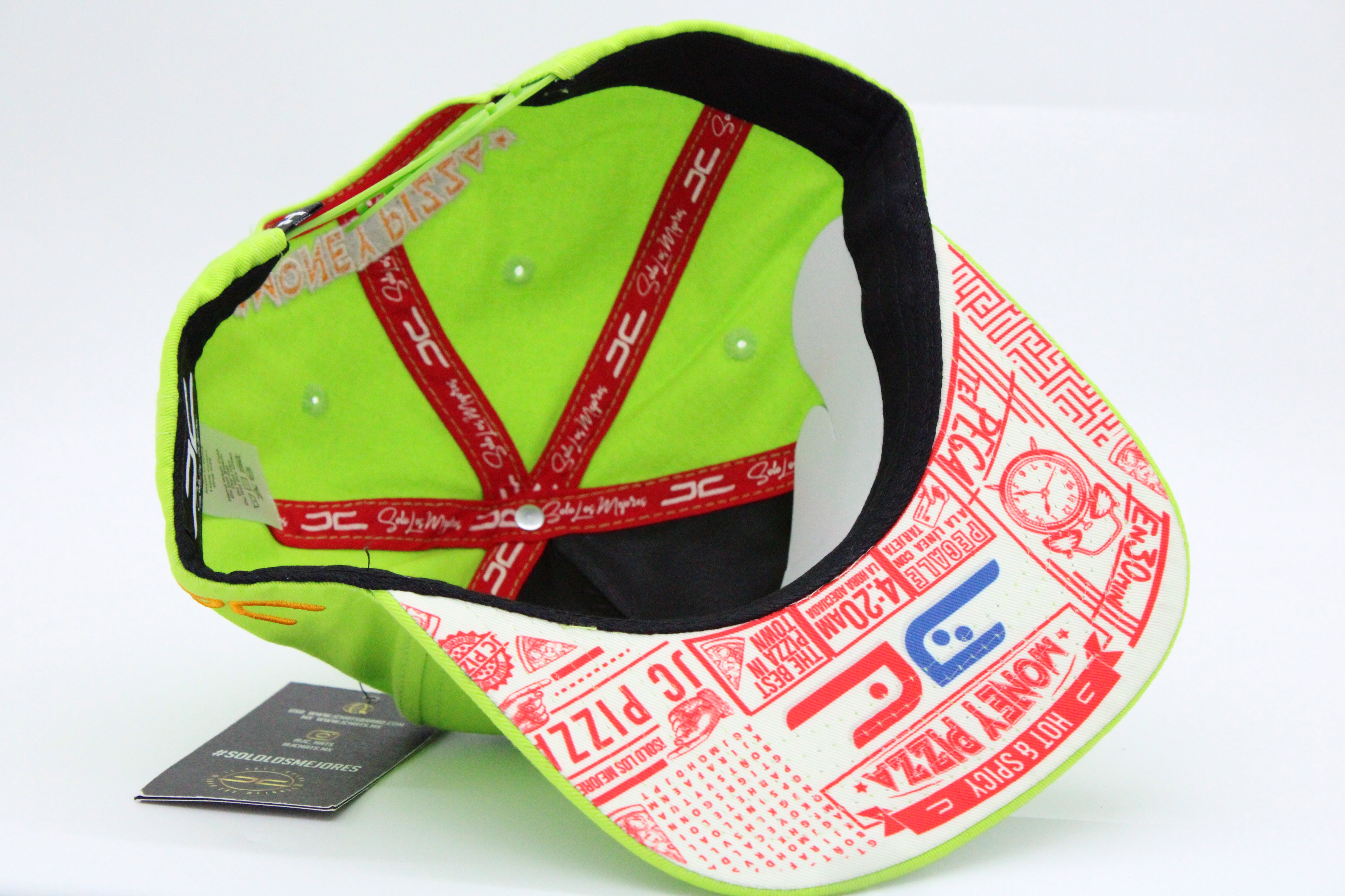Gorra JC Hats "Pizza Amarillo Fluorescente"