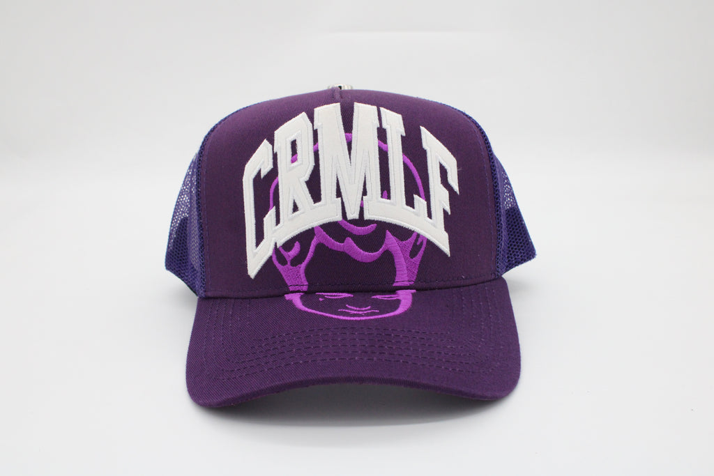 Gorra Crime Life "Icon Stars Trucker Purple"