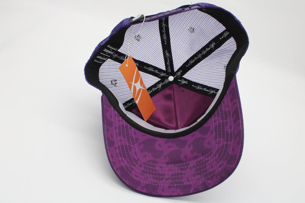 Gorra Crime Life "Icon Stars Trucker Purple"