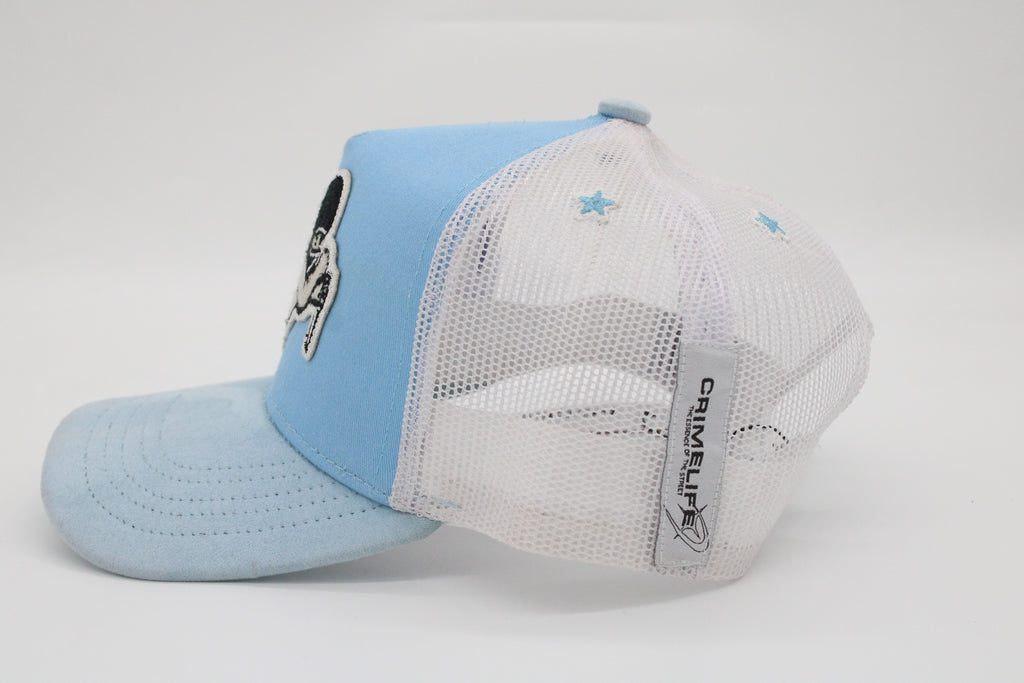 Gorra Crime Life "Angel Vandal Baby Blue"
