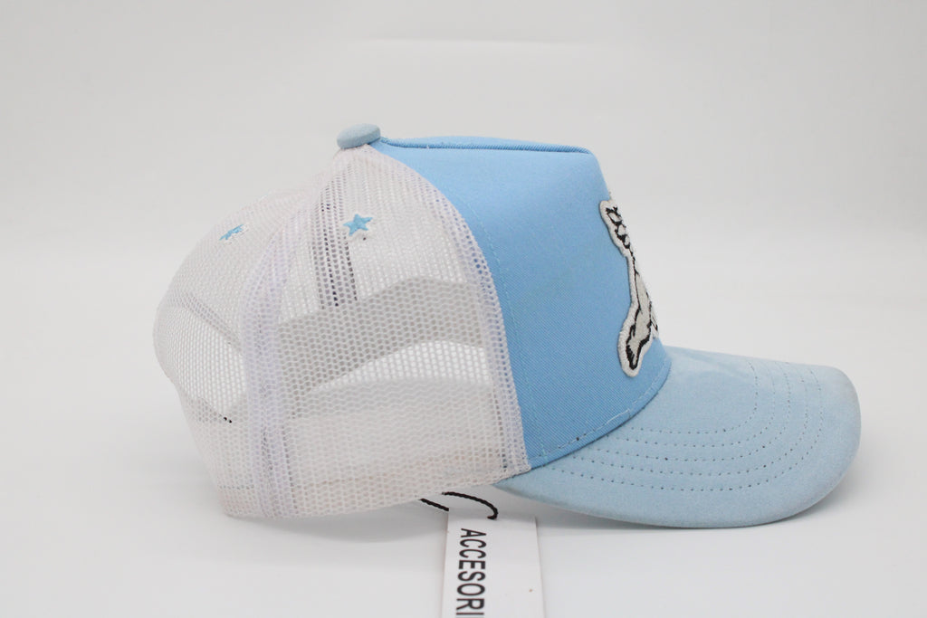 Gorra Crime Life "Angel Vandal Baby Blue"
