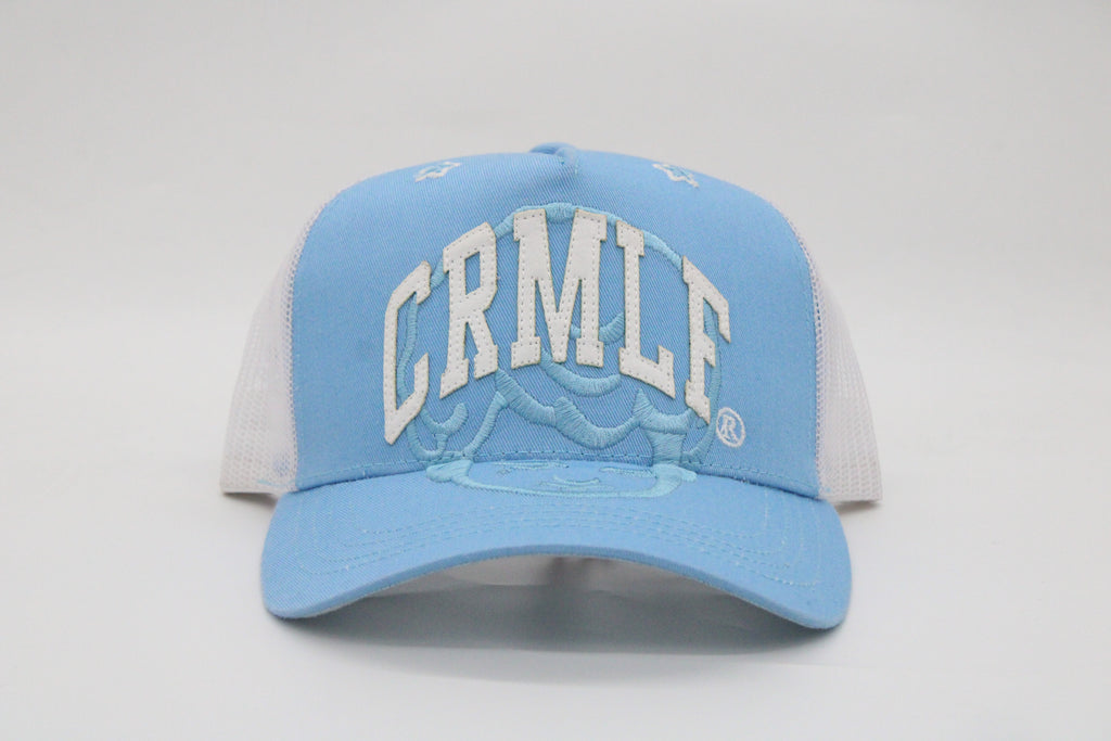 Gorra Crime Life "Icon Stars Trucker Baby Blue"