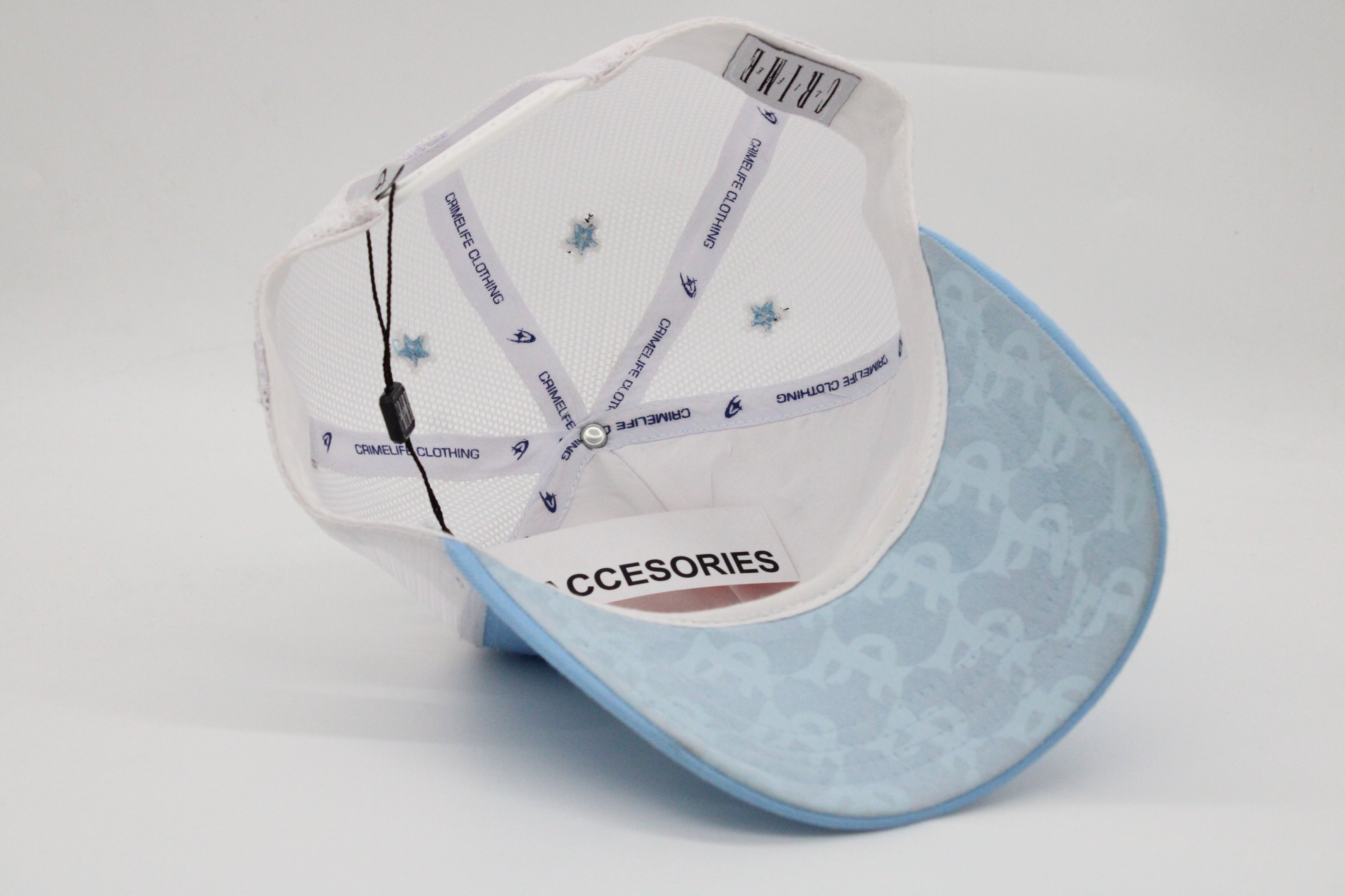 Gorra Crime Life "Icon Stars Trucker Baby Blue"