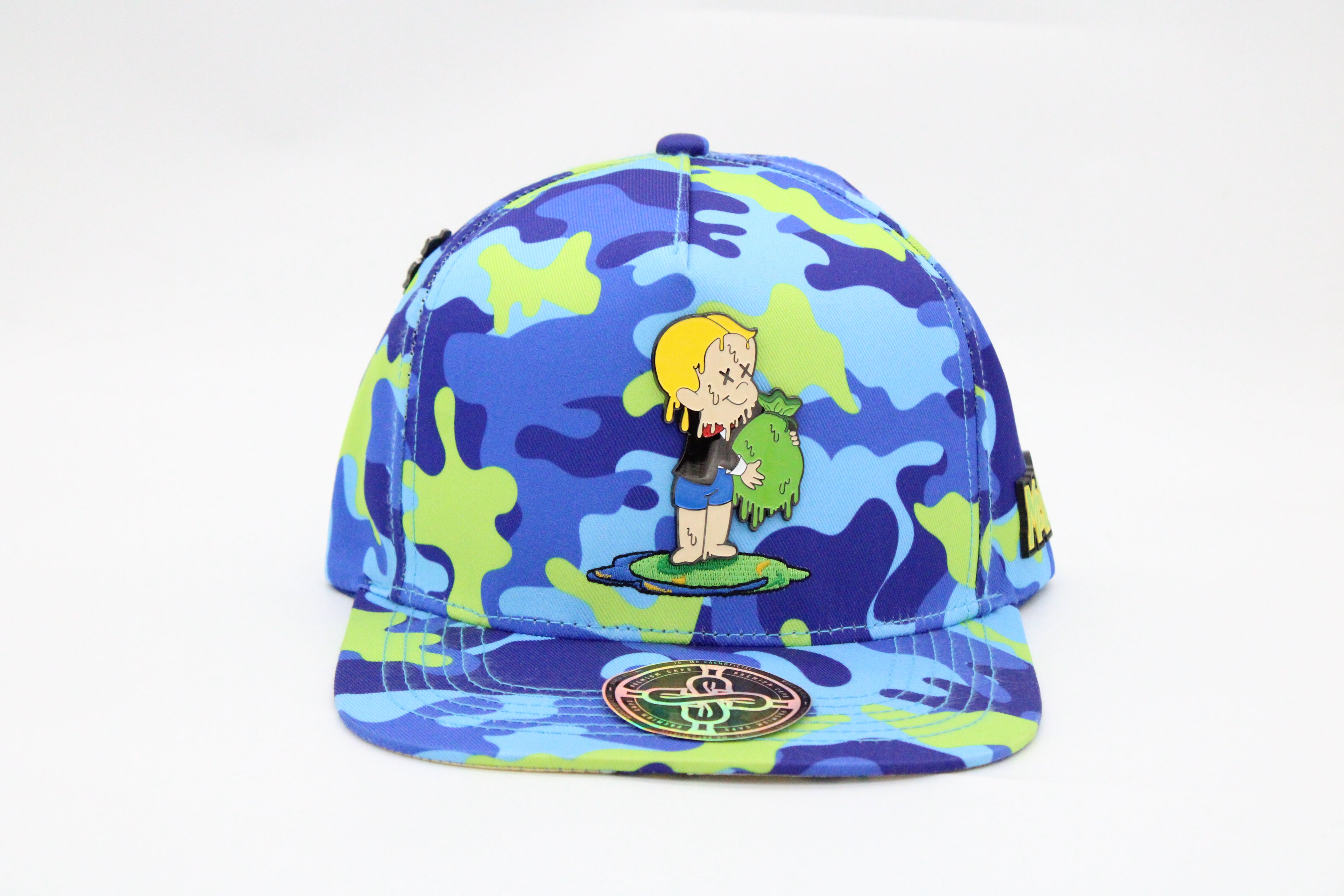 Gorra Mr. Kash "Rich Azul Camuflajeada"