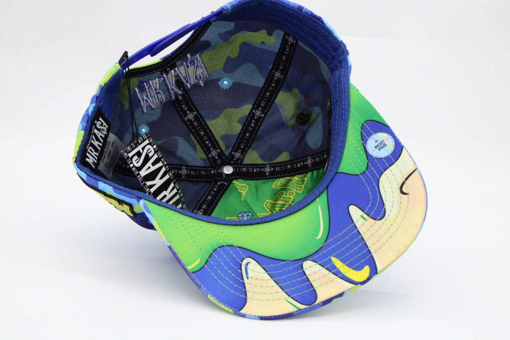 Gorra Mr. Kash "Rich Azul Camuflajeada"