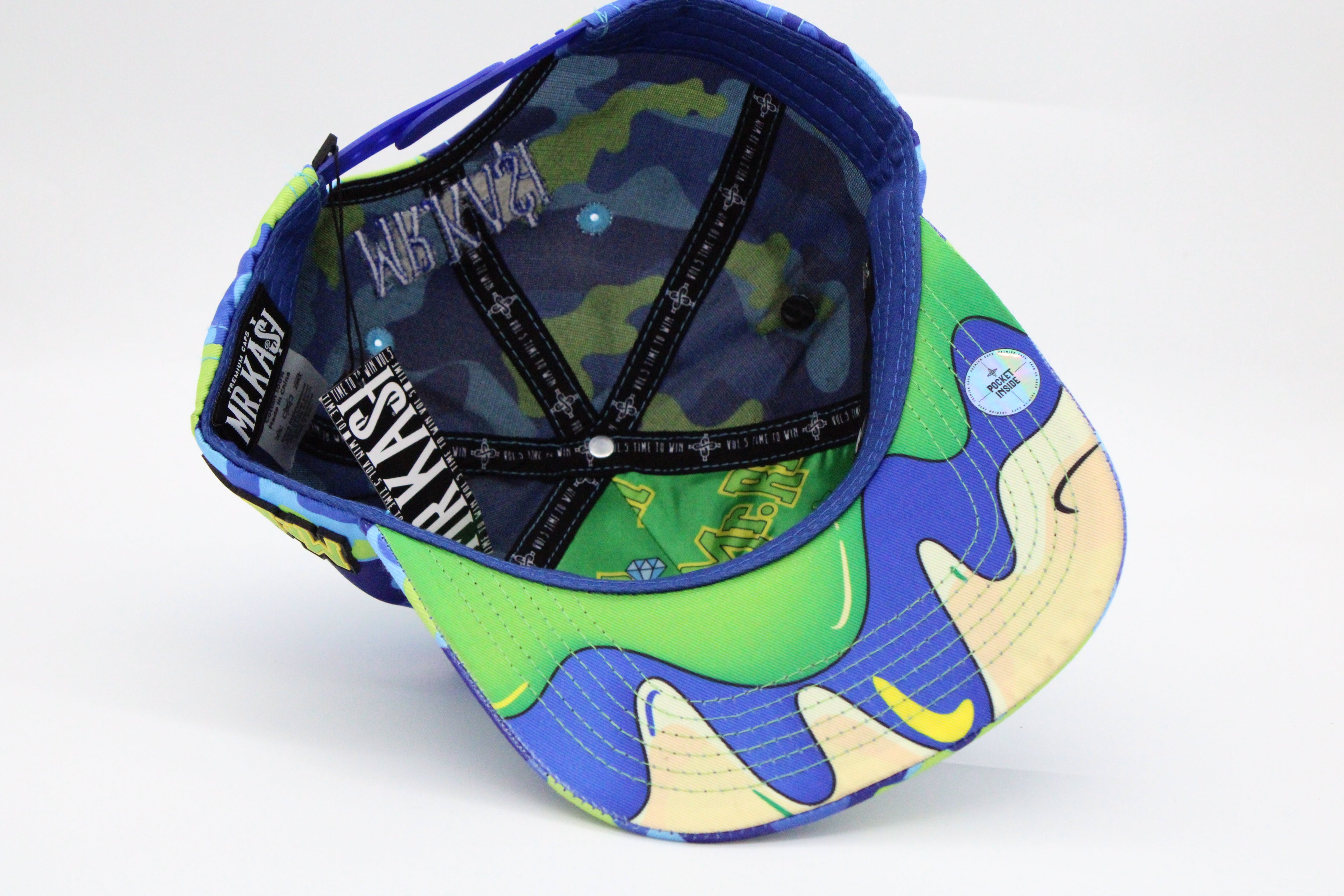 Gorra Mr. Kash "Rich Azul Camuflajeada"