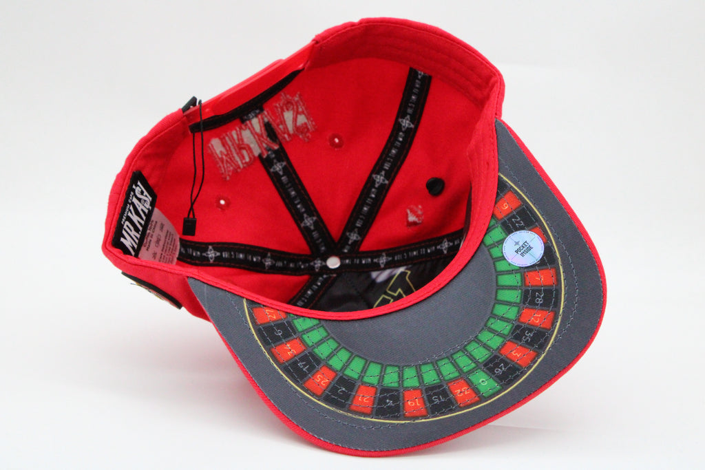 Gorra Mr. Kash "Pay Me Monopoly Roja"
