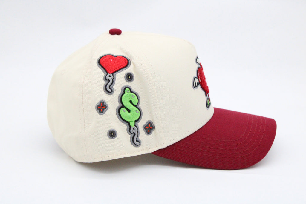 Gorra JC Hats "Money Love Beige/Red"