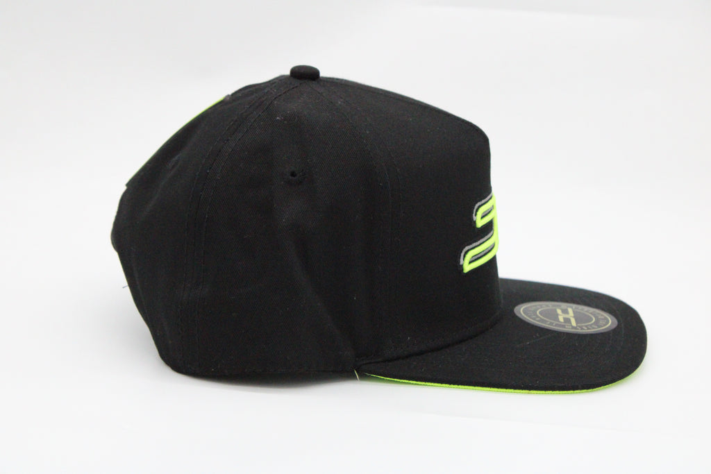 Gorra JC Hats "Classic Negro/Neon"