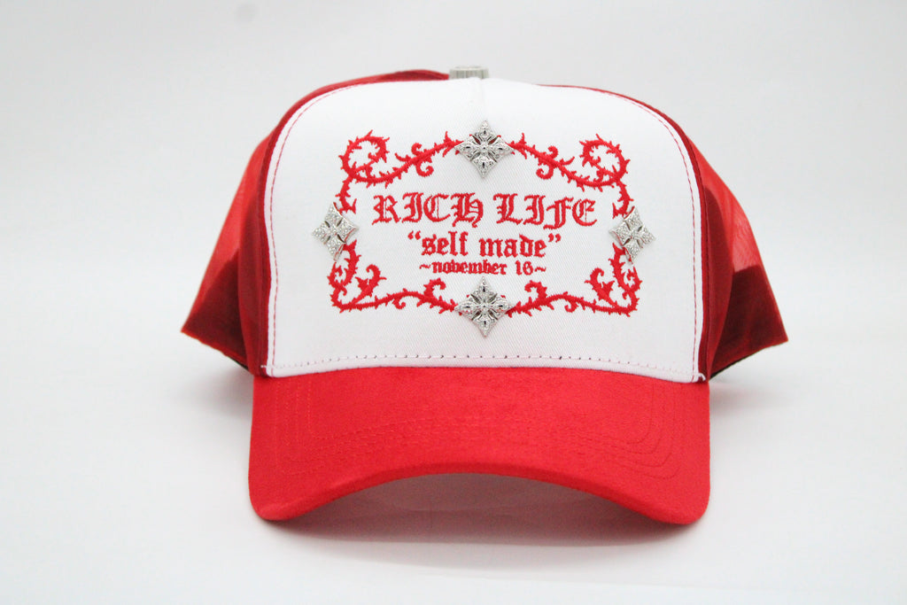 GORRA BARBAS HATS "RICHLIFE RED X RICO O MUERTO"