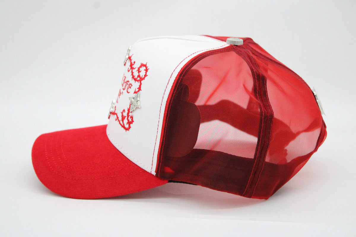 GORRA BARBAS HATS "RICHLIFE RED X RICO O MUERTO"