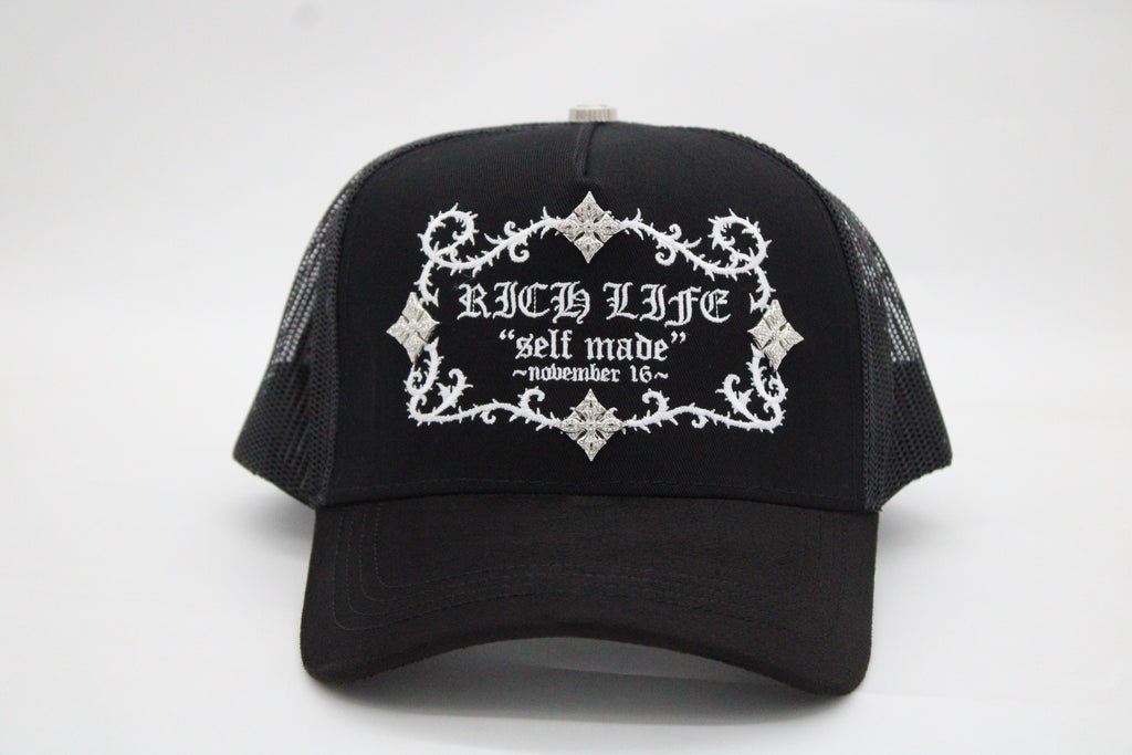 GORRA BARBAS HATS "RICHLIFE BLACK X RICO O MUERTO"